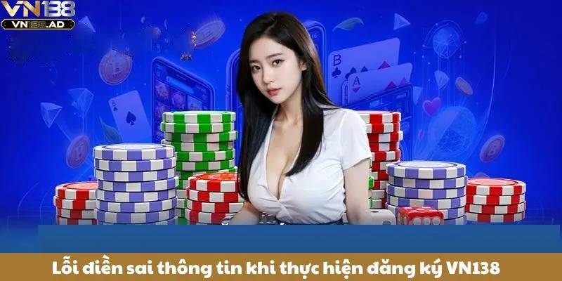 Lỗi điền sai thông tin khi thực hiện đăng ký VN138